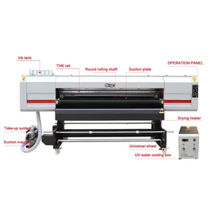 2024 1.9M Roll To Roll Large-format Digital Uv Machine Printing Plotter Automatic Inkjet Printer UV Logo Printer For Plastic Bag