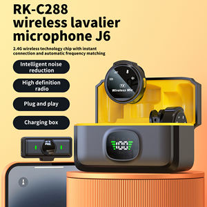 Micrófono digital profesional inalámbrico J6, botón Lavalier, micrófono magnético con estuche de carga, micrófono para juegos de PC y teléfono - Product Image 2