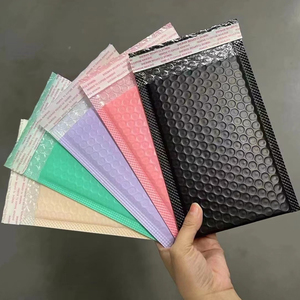 Custom Logo Black Pink <strong>Bubble</strong> Padded Envelope Mailing Bags with <strong>Bubble</strong> with Strong Adhesive <strong>Mailer</strong> for Clothing Jewelry Glass - Product Image 1