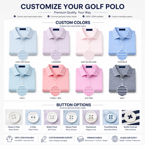 Camisetas de Golf de <span class=keywords><strong>Manga</strong></span> <span class=keywords><strong>Corta</strong></span> con Logotipo Personalizado de Alta Calidad de Lujo OEM, Camisetas de <span class=keywords><strong>Polo</strong></span> de Golf de Spandex/Poliéster - Product Image 3