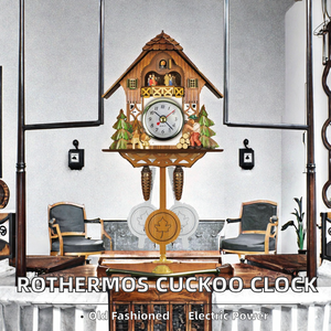 Orologio a <span class=keywords><strong>Cucù</strong></span> da Parete Silenzioso con Display a Lancette Singole per Soggiorno, Vendita Calda - Product Image 2