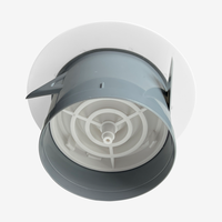 Couvercle d'aération réglable pour l'intérieur Système CVC Diffuseur rond détachable en plastique ABS Évent d'air frais ultra-mince