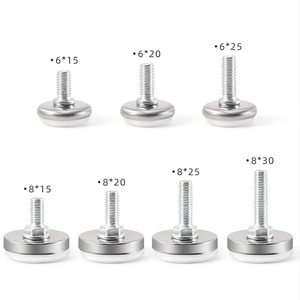 Pie de tornillo de copa ajustable de aleación de aluminio para muebles, mesa, armario, silla, niveladores de pierna, pie de tornillo - Product Image 5