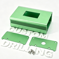 Boîtier de projet électrique mural en aluminium anodisé usiné CNC pour composants électroniques et instruments PCB