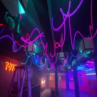 Esnek 360 Derece Siyah Beyaz Silikon Neon Led Şerit, Kulüp Tavan Dekorasyonu için