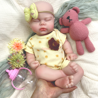Boneka Bayi Reborn Silikon Real Touch Tahan Air Mudah Dibersihkan Dot Interaktif Hadiah Ulang Tahun Liburan