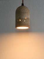 Lustre de style Wabi-Sabi pour restaurant, hôtel, B&B, lampe de table, îlot, bureau, chambre à coucher, chevet, lustre en pierre jaune de grotte
