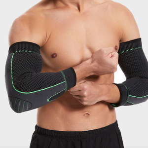 Mezcla elástica transpirable Codo grueso Brace Mangas de compresión de brazo largo para tendinitis - Product Image 2