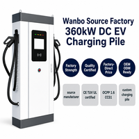 Borne de recharge rapide DC pour véhicules électriques Wanbo-566 160-360kW à double pistolet, CCS1, OCPP 1.6, certifiée UL