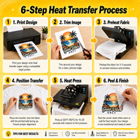 Papier de transfert à chaud A4, papier de sublimation, papier de transfert thermique haute température, papier de transfert thermique pour tissus foncés