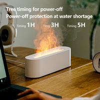 Dermey Bureau USB Flamme Humidificateur Mini Feu Diffuseur pour Huiles Essentielles Ménage En Plastique Aroma Diffuseur 150ml Capacité