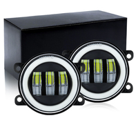 JHS 4 pouces Led antibrouillard Halo anneau antibrouillard 30W diurne avec yeux d'ange pour Toyota Corolla Jeep Wrangler Jk lumières