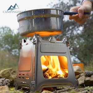 Réchaud pliant en acier inoxydable pour le camping, la randonnée, la cuisine en plein air, le backpacking, réchaud pliant en métal - Product Image 3