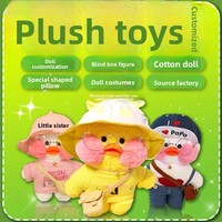 Peluche personnalisée en forme de chat, mascotte d'entreprise, cadeau avec rembourrage en coton PP et tissu en coton