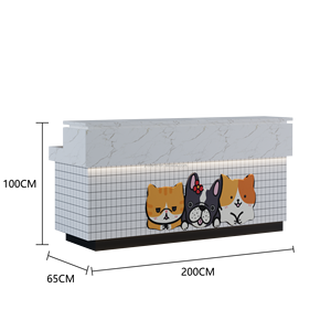 Vente en gros d'usine supermarché <span class=keywords><strong>animalerie</strong></span> caisse présentoir professionnel d'usine pour vente au détail chat animal de compagnie conteneur comptoir - Product Image 5