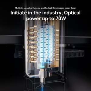 Atomstack X70 A70 Pro 360W Laser Engraver Với F60 Không Khí Hỗ Trợ Kit 500X400Mm 35W/70W <span class=keywords><strong>CNC</strong></span> Khắc Máy Cắt Cho Kim Loại Gỗ - Product Image 5