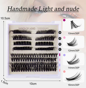 Mixed Procurement Low Price Mix 10-16mm Cluster Lashes Professional Individual <b>Eyelashes</b> DIY Lash <b>Extension</b> <b>Kit</b> - Product Image 4