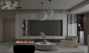 ตู้ทีวีติด<span class=keywords><strong>ผนัง</strong></span>ที่ตั้งทีวีแบบแยกส่วนสำหรับอพาร์ทเมนต์เฟอร์นิเจอร์สั่งทำ - Product Image 6