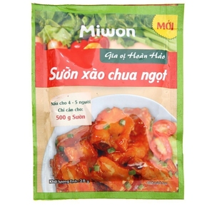 Condimento Perfecto de 28g para Comidas Rápidas, Salsa Instantánea Agridulce para Costillas Vietnam Daesang, Calidad de Exportación, Miwon - Product Image 1