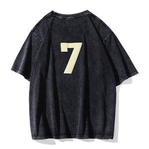 High Quality Street Wear Plain Acid Washed T-<b>shirt</b> Custom Printing Your Design Vintage Oversized Heavy Cotton T-<b>shirt</b> <b>for</b> <b>Men</b> - Product Image 3