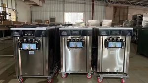 เครื่องทำไอศกรีมนุ่มแบบตั้งโต๊ะอัตโนมัติเชิงพาณิชย์ สามรสชาติ - Product Image 6