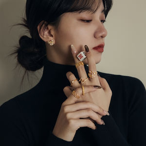 Bagues <span class=keywords><strong>de</strong></span> fiançailles et <span class=keywords><strong>de</strong></span> mariage pour femmes Lucky Casino 777, design <span class=keywords><strong>de</strong></span> mode raffiné, argent 925, zircone taillée en glace 5A 8A - Product Image 4