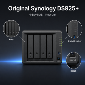 Сервер NAS для малого бизнеса DS925+ с 4 отсеками и 2 портами 2.5GbE, мини-хранилище данных, в наличии, USB - Product Image 2