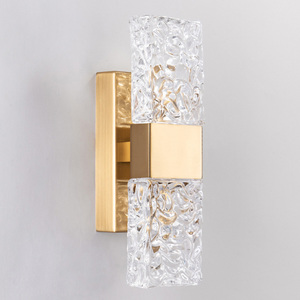 Applique Murale LED en Cristal Motif Ondulations Aquatiques de Luxe, Lumière Chaude pour Chambre et Salon, Idéale pour Chevet et Mur en Verre - Product Image 4