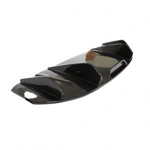 Lame arrière de diffuseur en Fiber de carbone sèche pour <span class=keywords><strong>Porsche</strong></span> <span class=keywords><strong>Taycan</strong></span> <span class=keywords><strong>4S</strong></span> Sedan 4 portes électrique 2019-2020 - Product Image 2