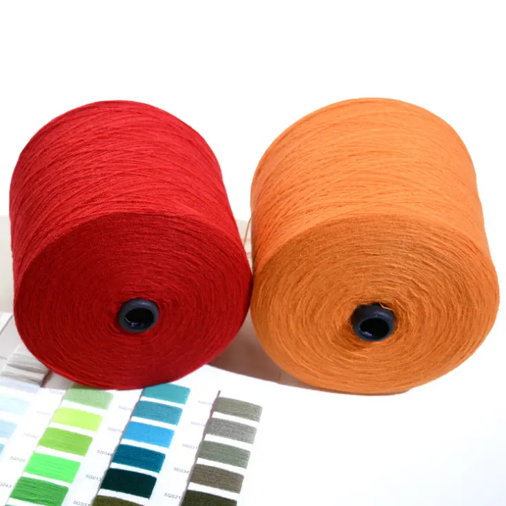 Bioserica, китайская цена завода-изготовителя, окрашенная цветная качественная ткацкая пряжа, 100% акриловая пряжа для машинного ткачества