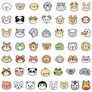 New Arrival 50PCS PVC Fun <b>Reward</b> Custom Animal Blowing Bubbles Cute Style <b>Stickers</b> - Product Image 1
