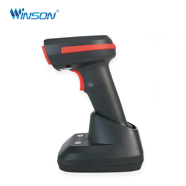Portable Handheld Wireless QR Scanner Bar Code Reader 2D Scanner with Stand Holder