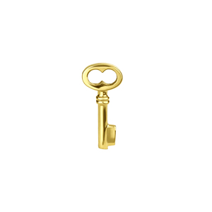 Lotus Wholesale 9K 14K 18K Solid Real Gold Key Lock <strong>Tooth</strong> Heart WingFine Earrings Necklace <strong>Charms</strong> Pendant Jewelry - Product Image 3