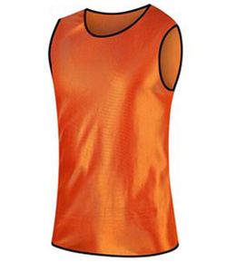 T-shirt de sport sans manches à maille double face anti-transpiration, débardeur séparé, séchage rapide, maillot de football personnalisé - Product Image 3