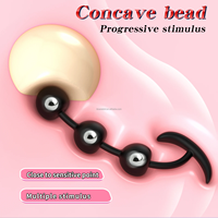 Bouchon anal lesté en silicone avec billes anales portables et boule métallique intégrée BlueRabbit OEM Marque Privée Vente en Gros