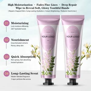 Crème pour les mains à l'acacia végétale naturelle vegan personnalisée 30g pour hommes femmes format voyage mini lotion hydratante cadeau étiquette privée - Product Image 3