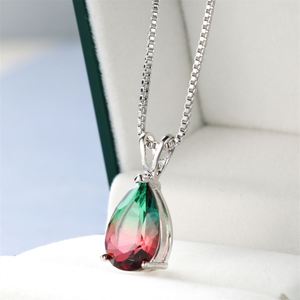 Collar con Colgante Sencillo y Elegante para Mujer, Joyería de Cristal Brillante Clásica y Única en una Cadena de Latón, Nueva Llegada - Product Image 5