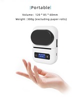Impresora Térmica Portátil de 58 mm para Etiquetas de Envío, Impresora Térmica Adhesiva para Guías de Envío Electrónicas