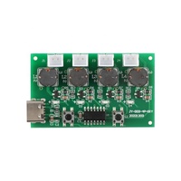 Type-C USB Mini Humidificateur Module 4 Canaux Brumisateur et Pilote Circuit Board Fogger Atomizer Oscillant Ultrasonique