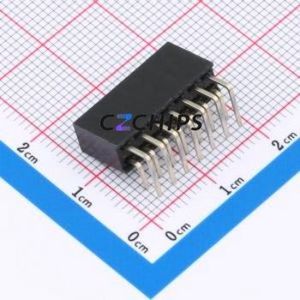 FH2.54-06-07PWS Pin Socket Bent Lead Through Hole,P=2.54mm Connector 2x7P 2.54mm 2.54mm Square Hole - Product Image 2