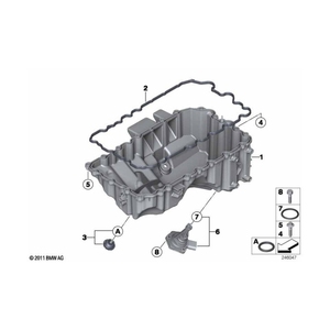 兼容 ERLING 油底壳垫片 232860，适用于 BMW 1/2/3/4/5/Z4 N20 N26 发动机 OE 11137627512 - Product Image 3