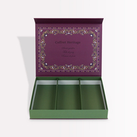 Scatola Regalo Personalizzata di Alta Gamma a Forma di Libro con Chiusura Magnetica, Fodera in Raso e Interno in Velluto, Confezione Premium in Carta per Profumi