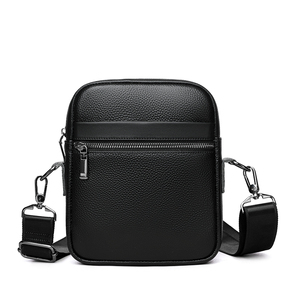 Sac messager personnalisé de haute qualité pour hommes, en cuir de vachette véritable, sac à bandoulière décontracté pour téléphone portable, petit format - Product Image 2