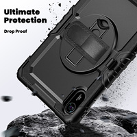 360 döner stant kılıf Xiaomi Redmi için ped 2 2025 11 inç hibrid zırh kapak omuz askısı ile
