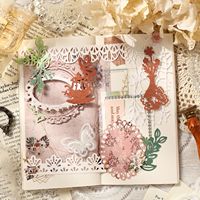 10 feuilles par paquet de papier décoratif, série Bach Dance, découpes vintage en dentelle, embellissements et fonds pour journalisation et bricolage