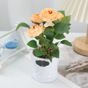 <span class=keywords><strong>Pot</strong></span> de fleurs artificielles élégant <span class=keywords><strong>en</strong></span> forme de rose pour la décoration de la maison, du bureau, du bureau à domicile, plante artificielle <span class=keywords><strong>en</strong></span> <span class=keywords><strong>pot</strong></span>, centre de table pour le salon - Product Image 6