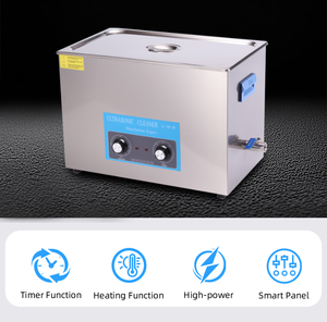 Machine de <span class=keywords><strong>nettoyage</strong></span> ultrasonique électrique 1,3L-30L <span class=keywords><strong>pour</strong></span> conteneurs et bouteilles, <span class=keywords><strong>pour</strong></span> <span class=keywords><strong>ateliers</strong></span> et usines de fabrication, état neuf - Product Image 2