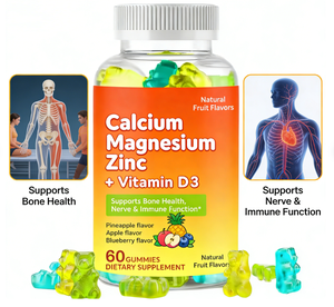 Gomitas de Calcio, <span class=keywords><strong>Magnesio</strong></span>, <span class=keywords><strong>Zinc</strong></span> <span class=keywords><strong>y</strong></span> D3 OEM, Suplemento de Alta Absorción <span class=keywords><strong>para</strong></span> la Salud Ósea <span class=keywords><strong>y</strong></span> el Apoyo Nervioso, Marca Privada - Product Image 3