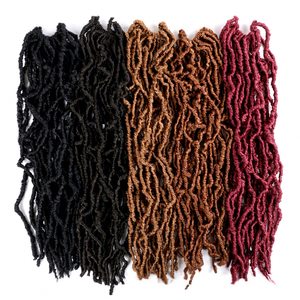 Capelli Soft Locs Africani dalla Fabbrica di Xuchang, Ondulati, Faux Locs 14, 18, 24, 36 Pollici Disponibili - Product Image 6