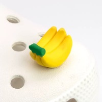 Charmes 3D en caoutchouc pour chaussures, fleurs, abeilles, yeux, poissons, fruits, champignons, accessoires de décoration pour chaussures, boucles, charmes 3D pour chaussures